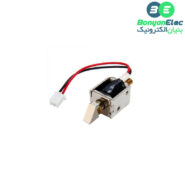 قفل الکترونیکی درب 12 ولتی Solenoid Lock مدل Push-Pull زبانه ای کوچک