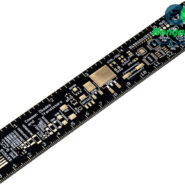 خط کش PCB شامل انواع پکیج های قطعات الکترونیک 15 سانتی متری